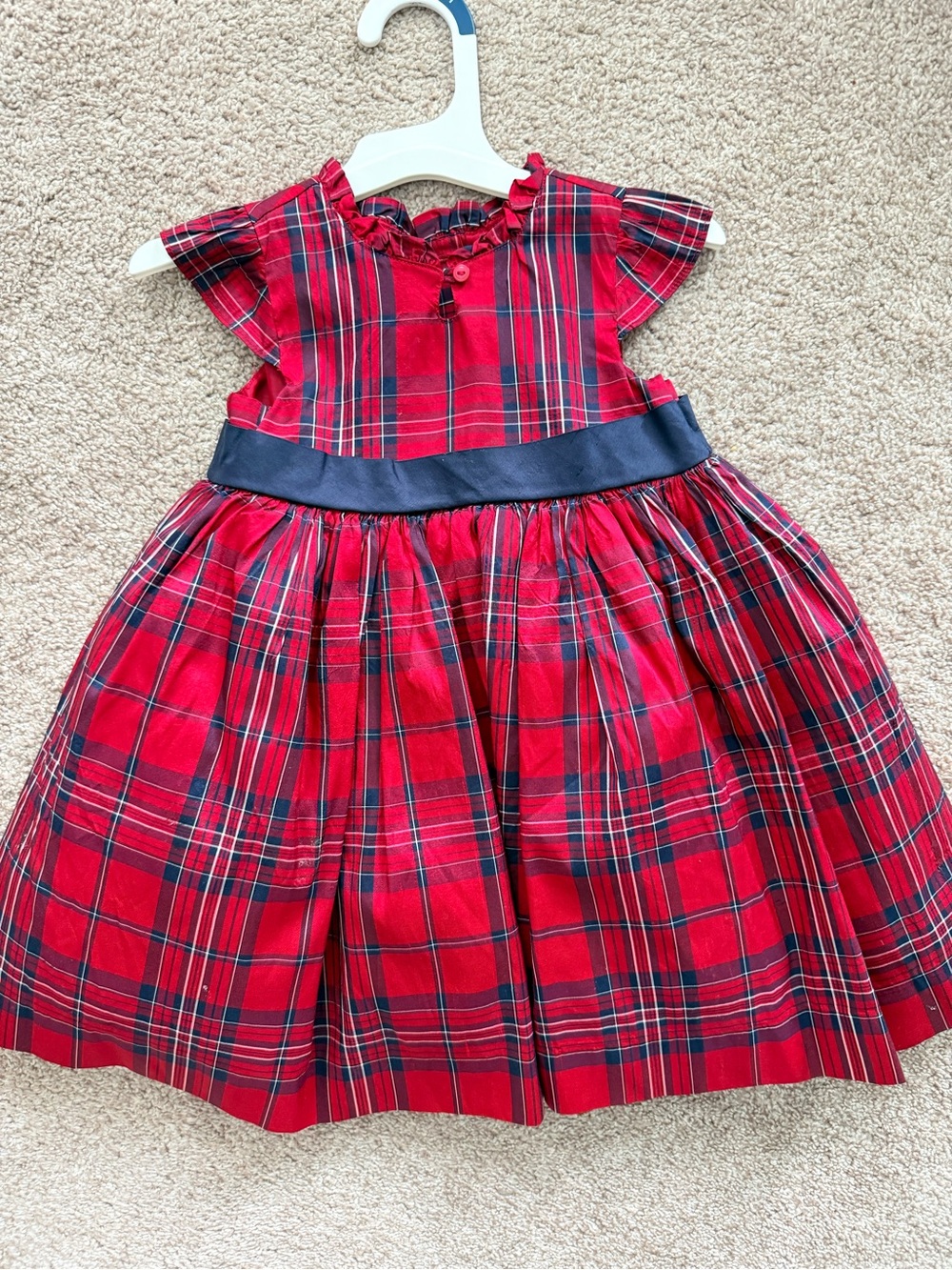 Janie & Jack Plaid Tartain Dress and Cardigan